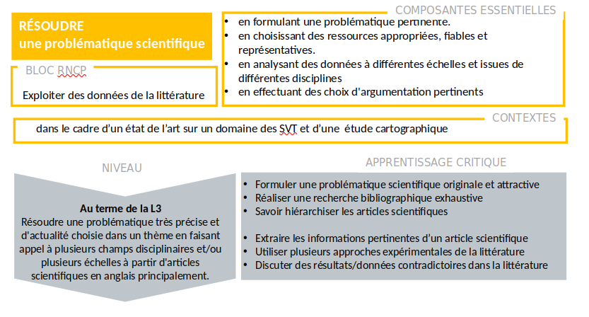 Compétence RESOUDRE NIVEAU L3